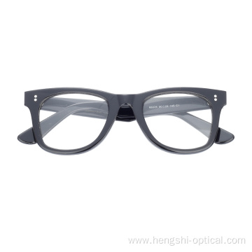 Best Quality Eye Wear Unisex Fashion Retro Black Optical Eyewear Acetate Frame